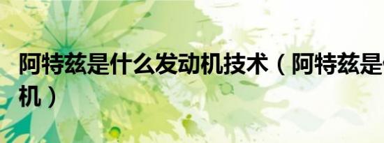 阿特兹是什么发动机技术（阿特兹是什么发动机）