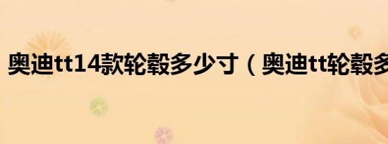 奥迪tt14款轮毂多少寸（奥迪tt轮毂多少寸）