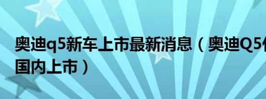 奥迪q5新车上市最新消息（奥迪Q5什么时候国内上市）