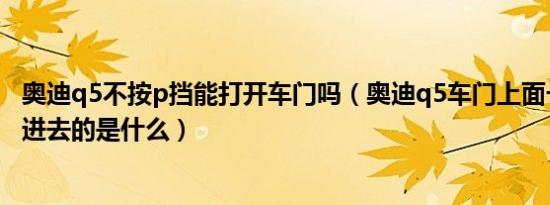 奥迪q5不按p挡能打开车门吗（奥迪q5车门上面一个可以按进去的是什么）