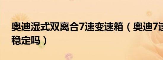 奥迪湿式双离合7速变速箱（奥迪7速双离合稳定吗）