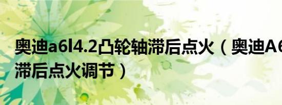 奥迪a6l4.2凸轮轴滞后点火（奥迪A6L凸轮轴滞后点火调节）