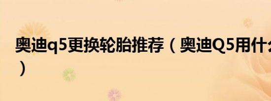 奥迪q5更换轮胎推荐（奥迪Q5用什么轮胎好）