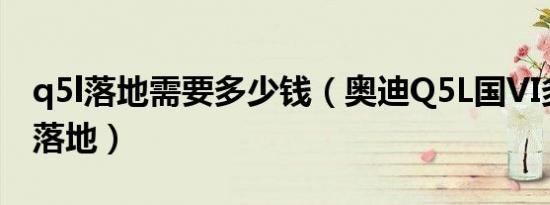 q5l落地需要多少钱（奥迪Q5L国VI多少钱能落地）