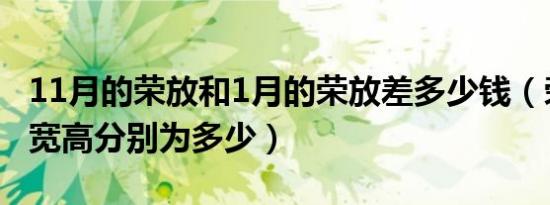 11月的荣放和1月的荣放差多少钱（荣放的长宽高分别为多少）