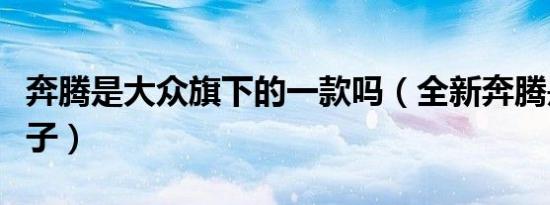 奔腾是大众旗下的一款吗（全新奔腾是什么牌子）