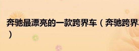 奔驰最漂亮的一款跨界车（奔驰跨界车有哪些）