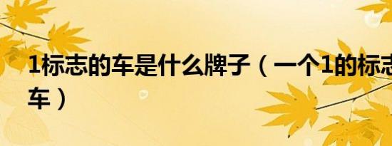 1标志的车是什么牌子（一个1的标志是什么车）