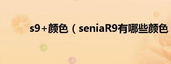 s9+颜色（seniaR9有哪些颜色）