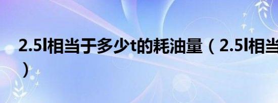 2.5l相当于多少t的耗油量（2.5l相当于多少t）