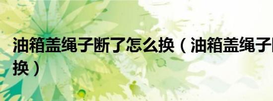 油箱盖绳子断了怎么换（油箱盖绳子断了怎么换）