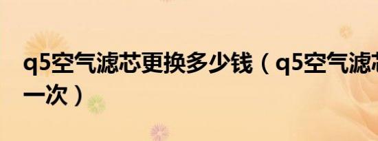 q5空气滤芯更换多少钱（q5空气滤芯多久换一次）