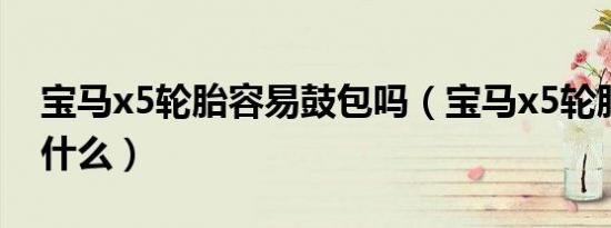 宝马x5轮胎容易鼓包吗（宝马x5轮胎型号是什么）