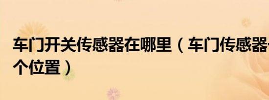 车门开关传感器在哪里（车门传感器一般在哪个位置）