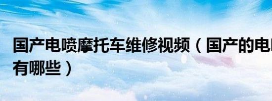 国产电喷摩托车维修视频（国产的电喷摩托车有哪些）