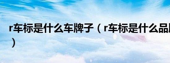 r车标是什么车牌子（r车标是什么品牌的汽车）