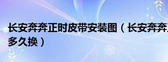 长安奔奔正时皮带安装图（长安奔奔正时皮带多久换）
