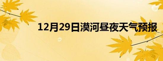 12月29日漠河昼夜天气预报