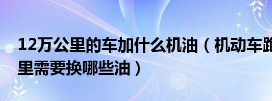 12万公里的车加什么机油（机动车跑10万公里需要换哪些油）