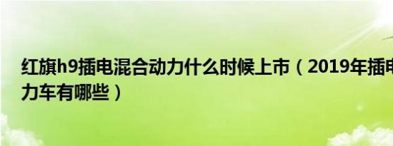 红旗h9插电混合动力什么时候上市（2019年插电式混合动力车有哪些）