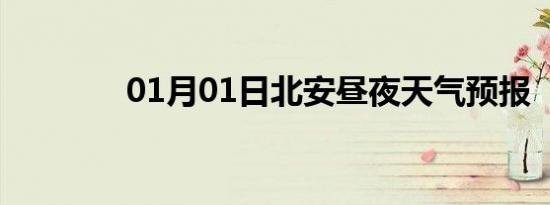 01月01日北安昼夜天气预报