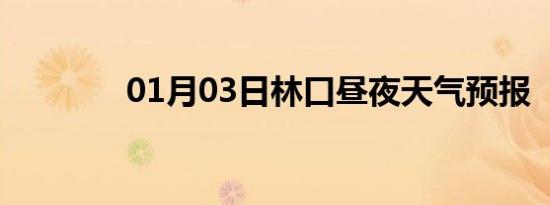 01月03日林口昼夜天气预报