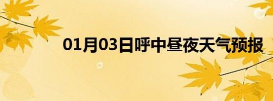 01月03日呼中昼夜天气预报