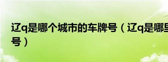 辽q是哪个城市的车牌号（辽q是哪里的车牌号）