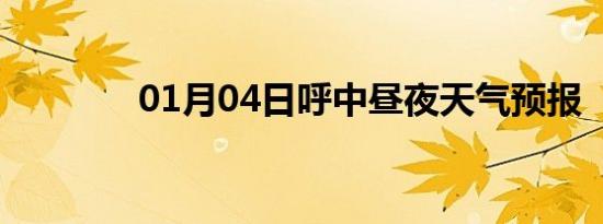 01月04日呼中昼夜天气预报
