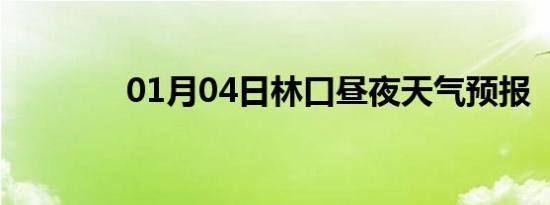 01月04日林口昼夜天气预报