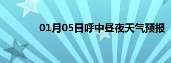 01月05日呼中昼夜天气预报