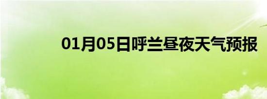 01月05日呼兰昼夜天气预报