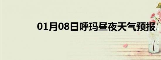 01月08日呼玛昼夜天气预报