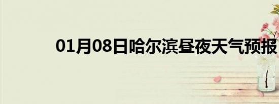 01月08日哈尔滨昼夜天气预报
