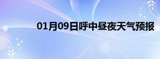 01月09日呼中昼夜天气预报