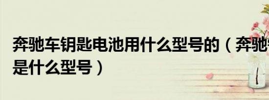 奔驰车钥匙电池用什么型号的（奔驰钥匙电池是什么型号）