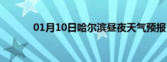 01月10日哈尔滨昼夜天气预报