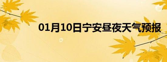 01月10日宁安昼夜天气预报