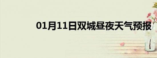 01月11日双城昼夜天气预报