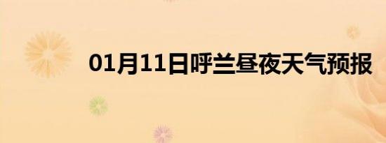 01月11日呼兰昼夜天气预报