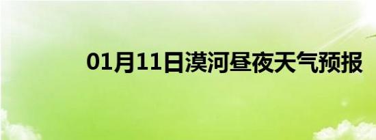 01月11日漠河昼夜天气预报