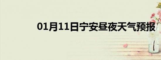 01月11日宁安昼夜天气预报