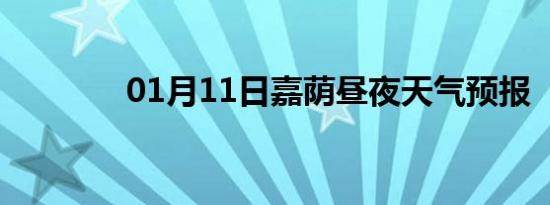 01月11日嘉荫昼夜天气预报