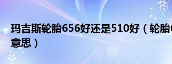 玛吉斯轮胎656好还是510好（轮胎656什么意思）