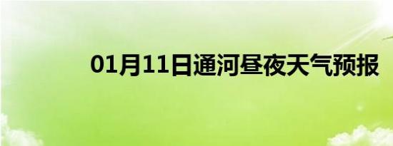 01月11日通河昼夜天气预报
