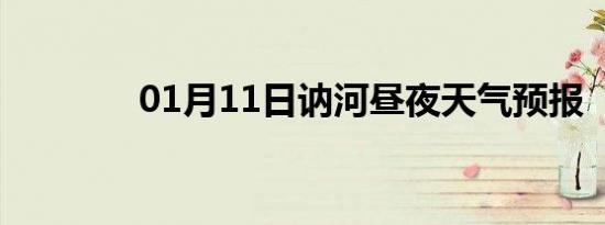 01月11日讷河昼夜天气预报