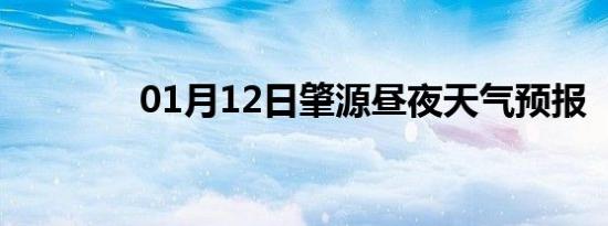 01月12日肇源昼夜天气预报