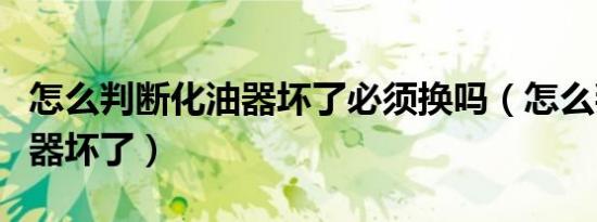 怎么判断化油器坏了必须换吗（怎么判断化油器坏了）