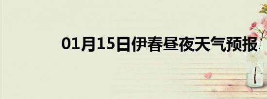 01月15日伊春昼夜天气预报