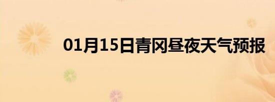 01月15日青冈昼夜天气预报